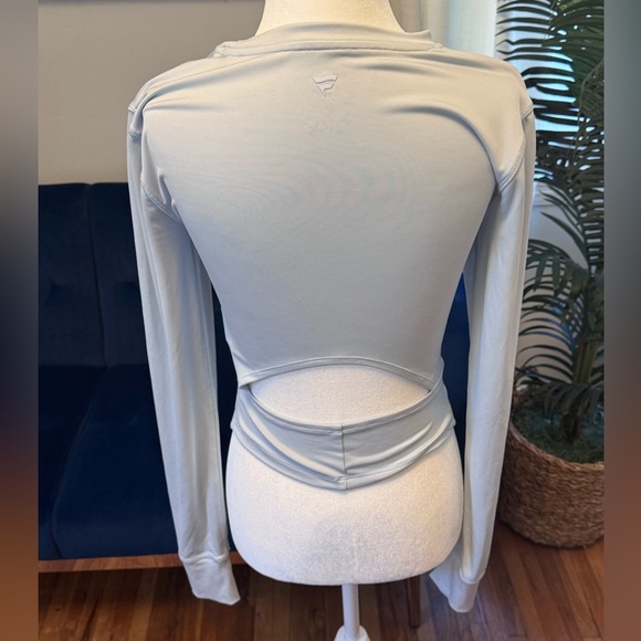 FANATICS DALLAS COWBOYS Signature Gray Fitted Long Sleeve Athletic Shirt - Picture 2 of 5